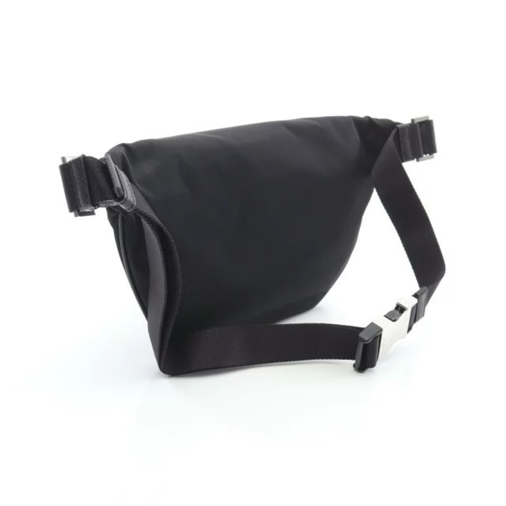 Prada TESSUTO Saffiano Bum RE Waist SAFFIANO Belt Bag Belt Body Crossbody Black